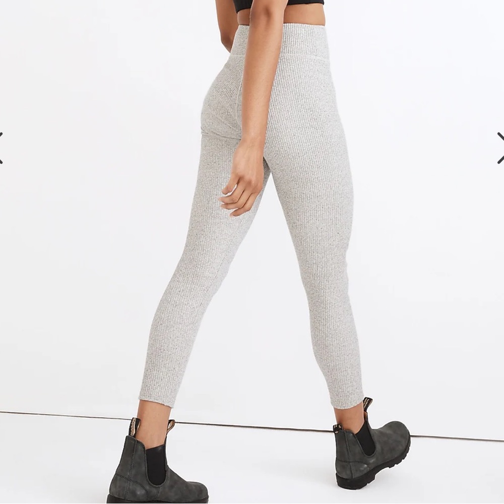 NWT Madewell high waisted ribbed leggings L/Xl - Picture 4 of 5